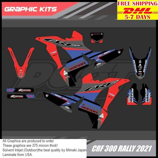 M31 Stickers Kit For Honda CRF 300 Rally 2021 Motocross Graphics Bike Decals crf