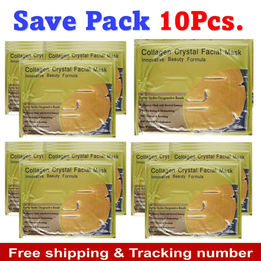 10 x Collagen CrystalFacial Mask Innovative Beauty Formula 60g