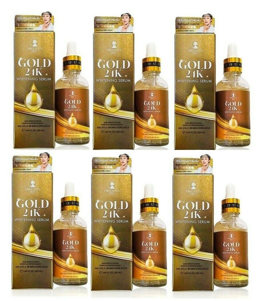 6x Precious Skin 24K Gold Whitening Serum Moisturizing bright dark spots fade