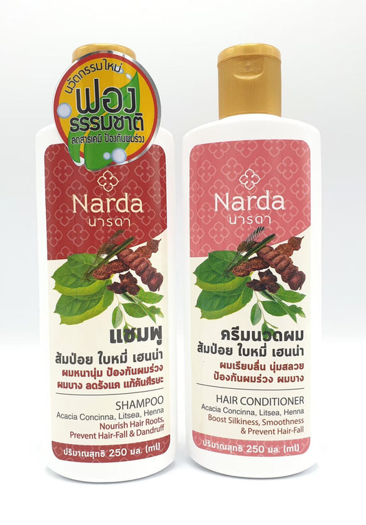 250ml. Narda Shampoo condition Acacia Concinna Henna Prevent Hair Fall Dandruff