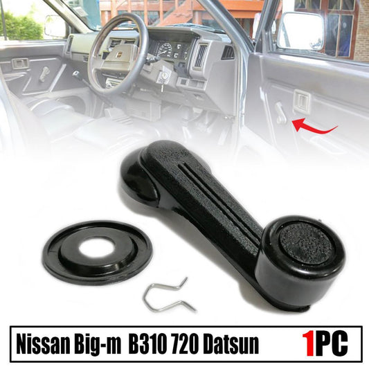 1PC Inner Window Handle Crank Black For Nissan 720 Pickup Datsun B310 Sedan