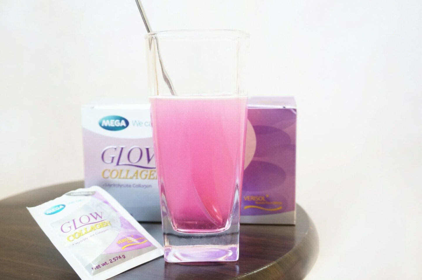 Mega We Care Glow Collagen Reduce Wrinkles dark spots Skin Clear whitening