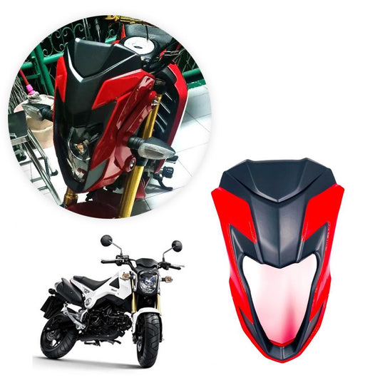 WINDSCREEN HEADLIGHT FAIRING WINDSHIELD RED FIT HONDA GROM MSX 125 2012-2016