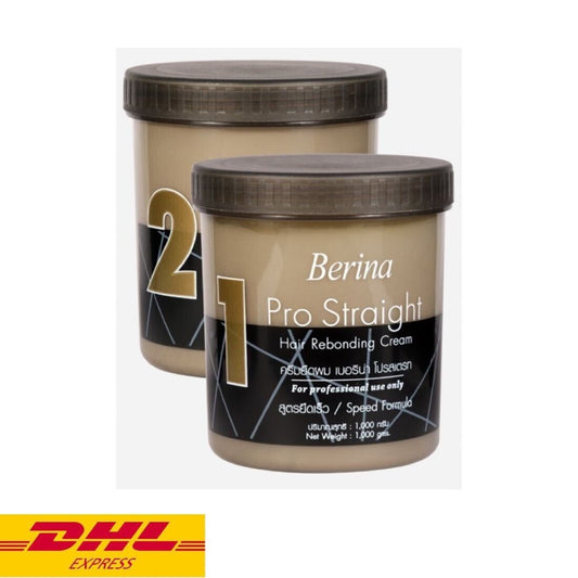 Berina Pro Straight Hair Rebonding Cream & Relock Neutralizer Cream 1000 g SET
