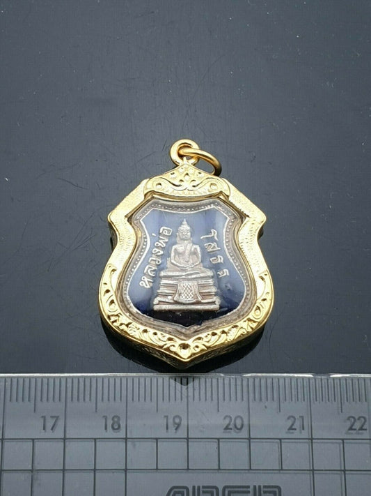 Collectibles Blue Thai Buddha LP Sothorn Jewelry Pendant Lucky Success Amulets