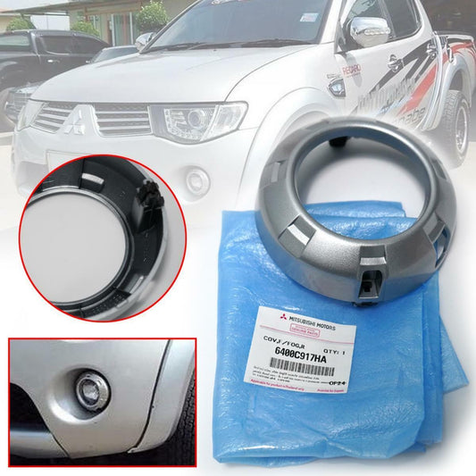 2008-2010 For Mitsubishi L200 Triton Plus Fog Lamp Cover Trim Silver 1Pc