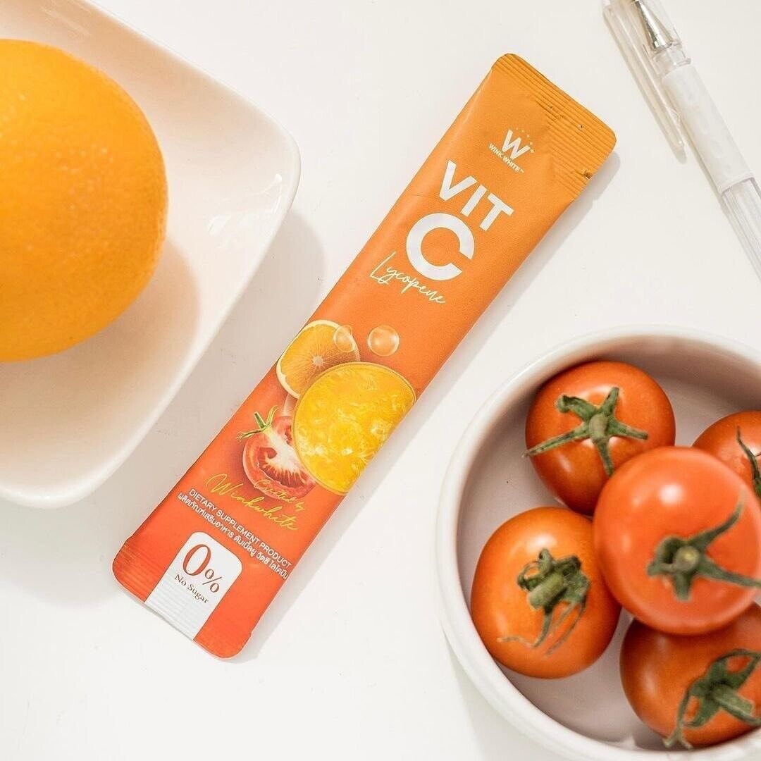 10x Wink White Vit-C Lycopene Instant Drink High Vitamin C Immunity Skin Radiant