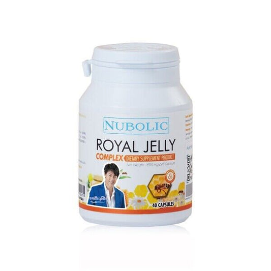 NUBOLIC Royal Jelly Complex 1650 mg down wrinkles skin radiant sleep well 40caps