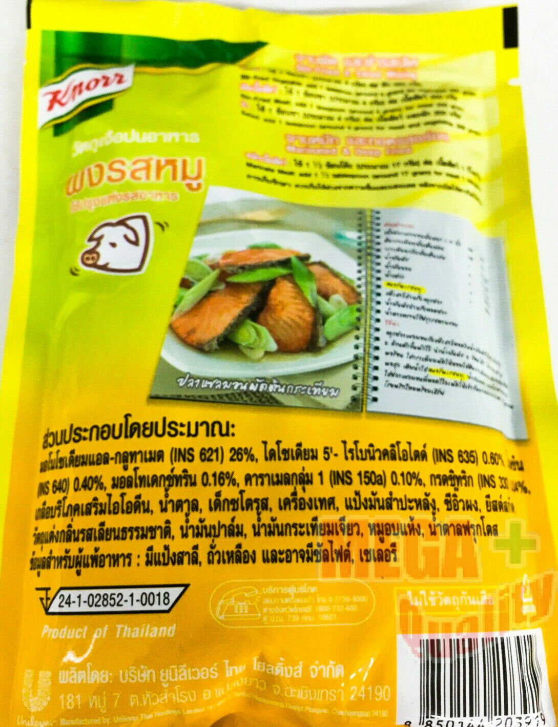 2 x KNORR BASIC SEASONING Powder Pork Flavour 450 g. Thai Stir Fried Salad
