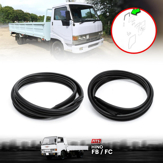 Window Glass Run Channel Rubber Seal Pair LH RH For Hino FB FC Truck 1980-1997