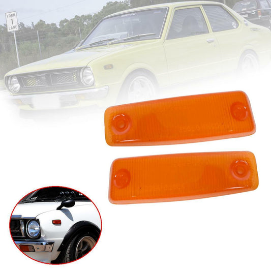 Side Marker Turn Signal Lamp Light Lens Fit Toyota Corolla KE30 KE35 1974-1980