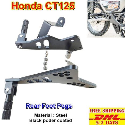 B11 Steel Rear Foot Pegs For Honda Ct125 Passenger Trail Hunter Footrest Cub