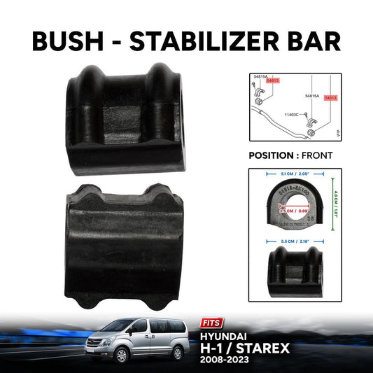 2 PCs Front Stabilizer Sway Bar Bushing For Hyundai H-1 Starex iMax 2008-2023