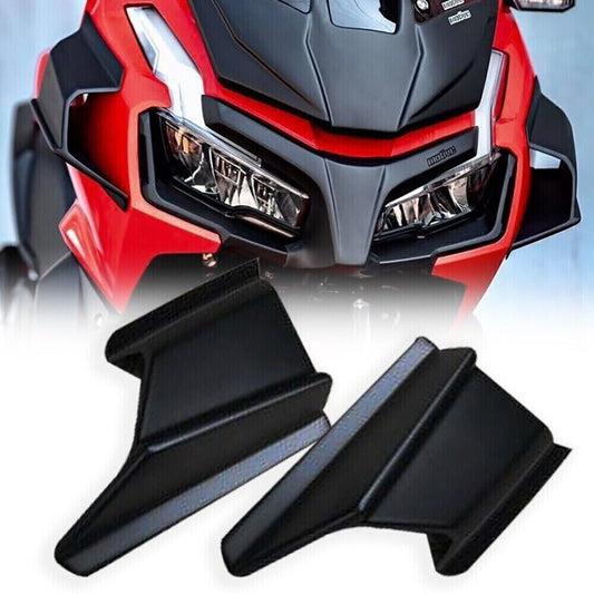 Black Side Winglet Wing Fin Spoiler Trim Cover For Honda ADV 150 ADV150 19-2022