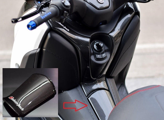 TANK CAP FUEL GAS CARBON COVER FOR YAMAHA XMAX 300