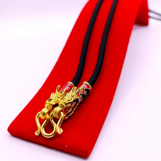 1 Hook Rope Necklace Gold Micron Pendant Thai Amulet Magic Buddha N014 Handmade