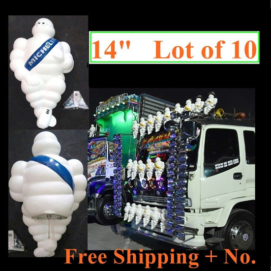 MICHELIN MAN DOLL 10X 14" TRUCK DECOR COLLECTIBLE FIGURE BIBENDUM ADVERTISE TIRE