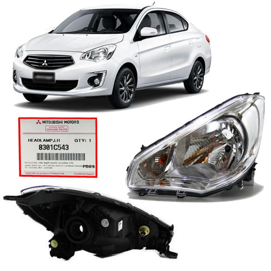 8301C543 Headlights Lamp Left Side Genuine part Fits Mitsubishi Mirage G4 Sedan