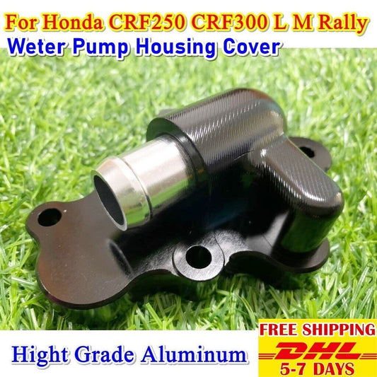 P19 Black Water Pump Housing Cover For Honda CRF 250 300 M L Rally Aluminum CNC