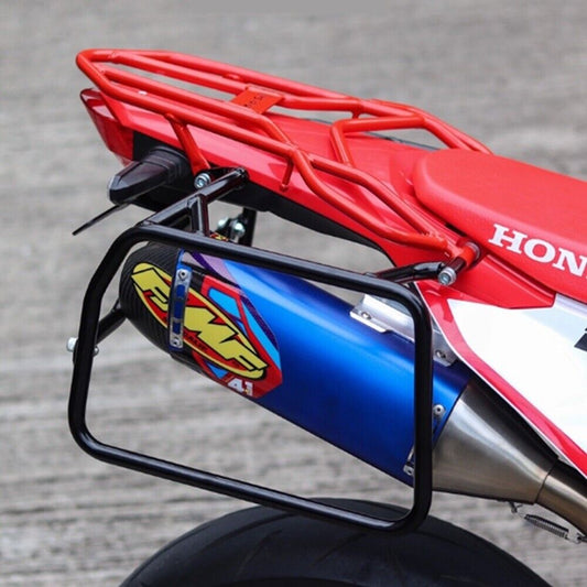 Rear Luggage Rack Side HONDA CRF300L/Rally Motors Accessories Guard Steel Black