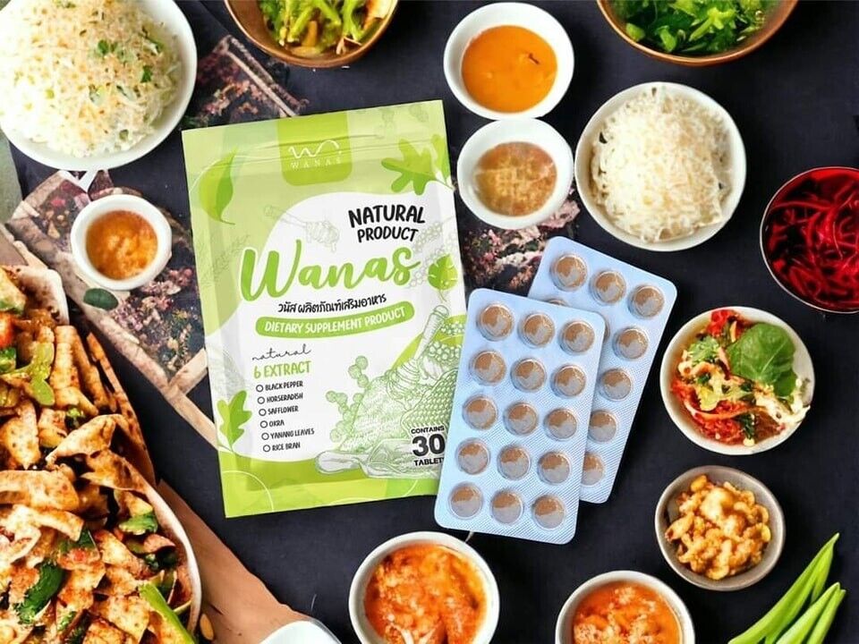 Wanas Detox Herbs balance excretion remove toxins flat tummy skin bright 60 tabs
