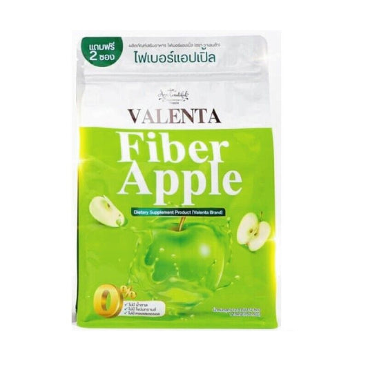 Valenta Apple Fiber Drink Detox Reduce belly Bright skin Firm body 30 sachets