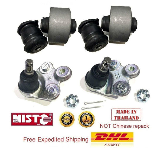 6 Front Lower Control Arm Bushing Ball Joint L+R Fit Honda Civic FD 2006-2011