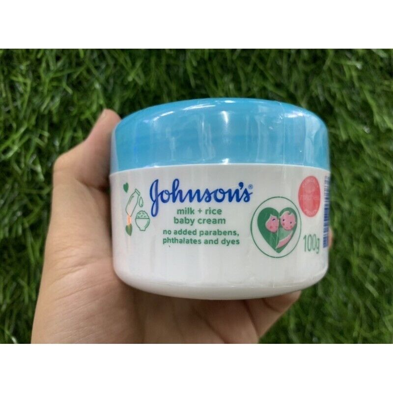 6x Johnson's Milk Rice Baby Cream for Sensitive Skin Moisturizing Nourish 100g