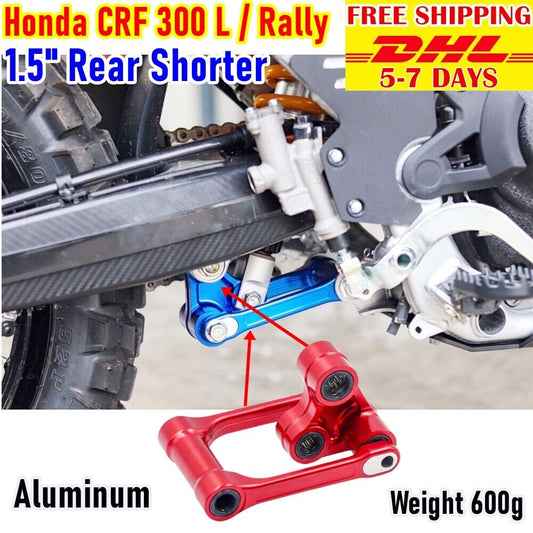Rear Shorter Lowering & Arm Sub Assy 1.5'' For Honda Crf300 L Rally Red 600g -P