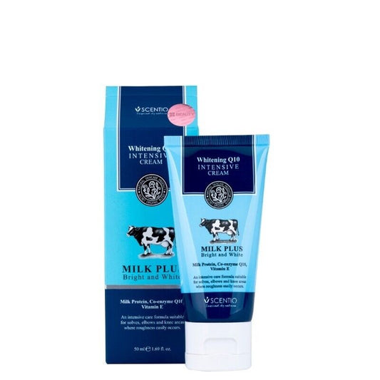BEAUTY BUFFET Scentio Milk Plus Whitening Q10 Intensive Cream Knees Elbows 50 ml
