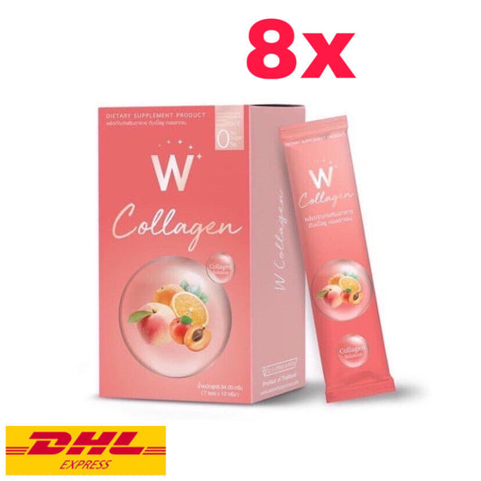 8x W Collagen Wink White Powder Drink Whitening Anti-aging Radiant Smooth Skin