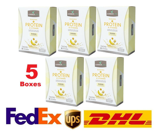 5x Kimberlite 5 Protein Vitamin Banana Flavor High Protein Weight Loss delicious