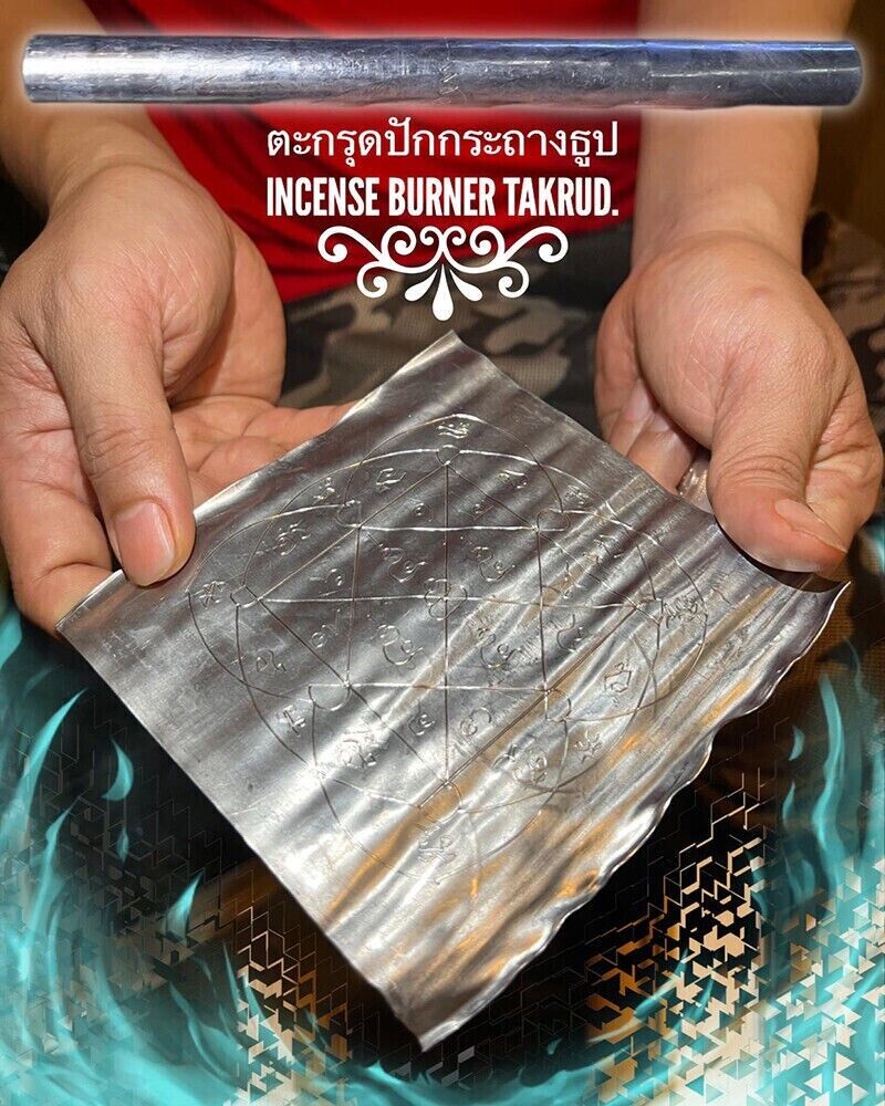 Incense Burner Takrud AJ Jake Thai Magic Amulet Bad Magic protect against Ghost