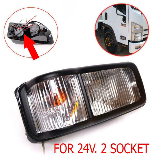 Side Marker Lamp Signal Light 24V. Left LH Fit Isuzu NPR 150 NQR 175 2009-17