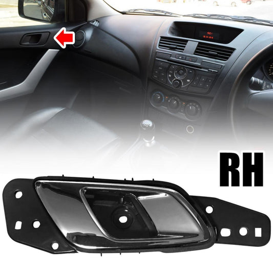 Chrome Black Front Inner Door Handle RH FIT Mazda BT-50 PRO Ford Ranger 2012-20