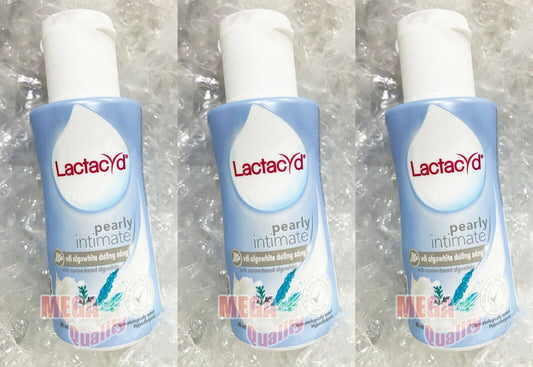 3 x LACTACYD WOMEN FEMALE FEMININE WHITE INTIMATE WHITENING WASH in 4 WEEKS 60ml