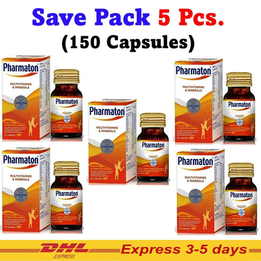 5X Geriatric Pharmaton with Ginseng Extract Natural Health Product 150 Capsules