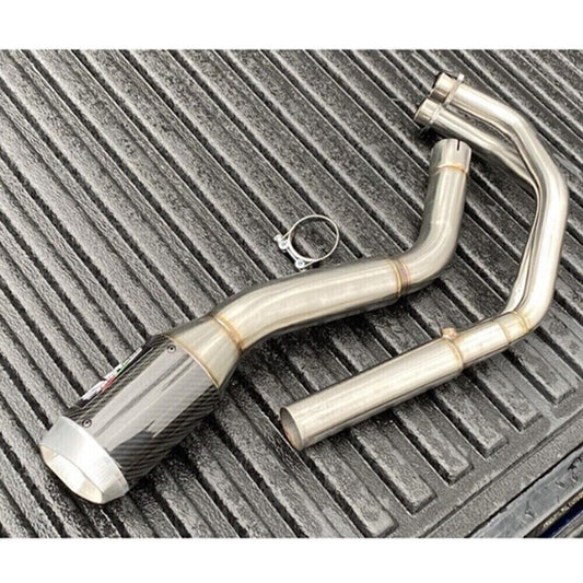 Kawasaki Ninja400 z400 2.5 Motorcycle Exhaust Pipe Muffler Full Stainless Steel