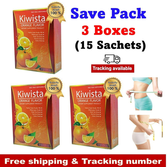 15x Kiwista Orange Flavor Detox Drink Cleanse Intestines Healthy Body Balance