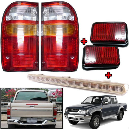 Set Tail Light Rear Reflector Brake Lamp For 1997-2004 Toyota Hilux D4D Pickup