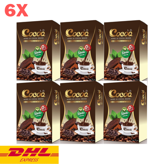 6x LD Cocoa Instant Powder Drink Weight Control Manage Diet Slim No Fat & Sugar