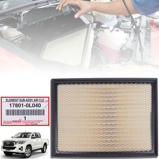 AIR FILTER ELEMENT FOR TOYOTA HILUX REVO SR5 M70 M80 2015 16 GENUINE 17801-0L040