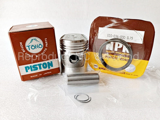 Piston Kit + Pin OS 0.75 Dia :39.75mm For Honda C50 CD50 CF50 CT50 SS50 ST50 Z50
