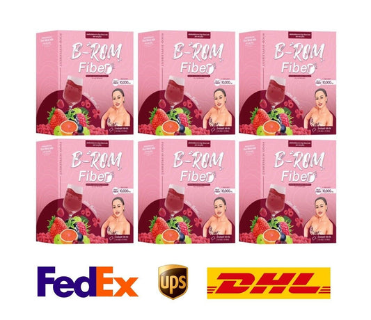 6x B ROM Fiber Drink Powder mix berry Flavor Help Excretion Healthy Bright Skin