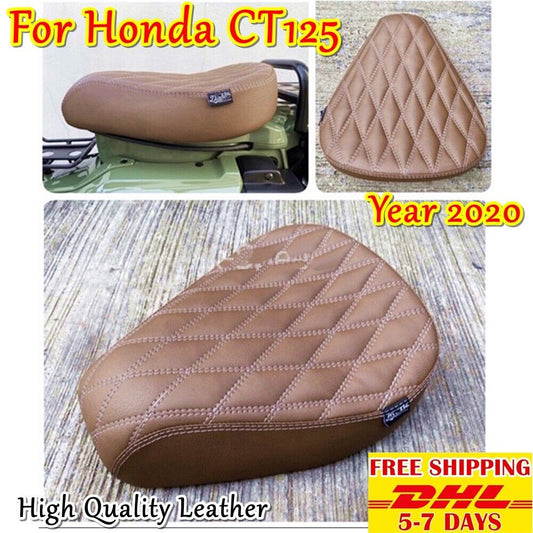 Brown Seat For Ct125 Honda Hunter Cub 2021 125 Trail Guard Rack Front Leather