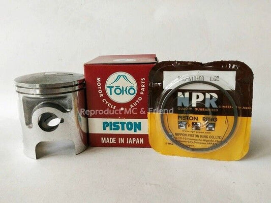 Piston & Ring Set OS 1.00 Dia:57.00mm Japan : Fits Yamaha DT125 (1978-1981)