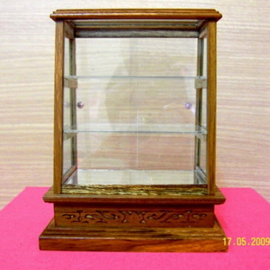 Small Display Cabinet Wood Teak Handcraft Cupboard Furniture Dollhouse Thai Cake