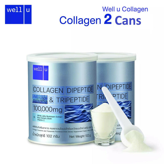 2x Collagen Dipeptide & Tripeptide Strong body, fit, firm, bright skin, younger