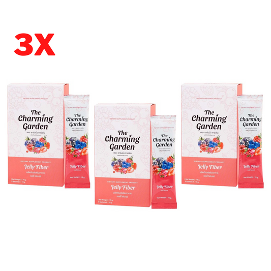 3x The Charming Garden Jelly Fiber Drink Detox Weight Control Help Excretion