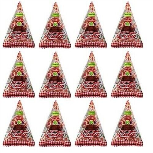 12 x Roscela Gummy Berry Cola Flavoured Gelatine Jelly Soft Sweet CHEWING 15g.